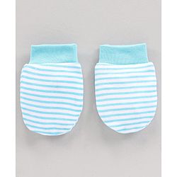 Babyhug 100% Cotton Mittens Heart Print Pack Of 3 - Pink