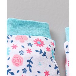 Babyhug 100% Cotton Mittens Heart Print Pack Of 3 - Pink