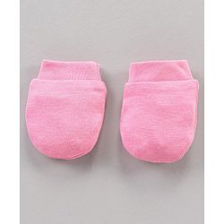 Babyhug 100% Cotton Mittens Floral Print Pack Of 3 - Blue Yellow Pink
