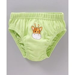 Babyhug Cotton Antibacterial Stripes & Animal Print Briefs Pack Of 3 - Multicolor