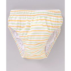 Babyhug Cotton Antibacterial Stripes & Animal Print Briefs Pack Of 3 - Multicolor