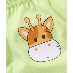 Babyhug Cotton Antibacterial Stripes & Animal Print Briefs Pack Of 3 - Multicolor