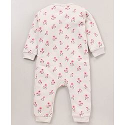 Babyhug 100% Cotton Knit Full Sleeves Romper Koala & Floral Print Pack of 2 - Multicolour