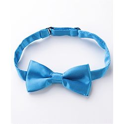 Babyhug Bow and Suspender Set Eiffel Tower Printed - Blue