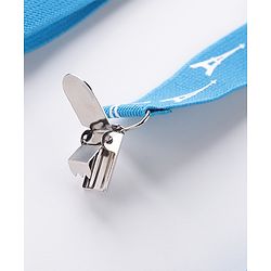 Babyhug Bow and Suspender Set Eiffel Tower Printed - Blue