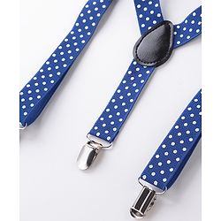Babyhug Bow and Suspender Set Polka Dots Printed - Maroon