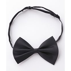 Babyhug Bow and Suspender Set Polka Dots Printed - Black