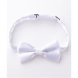 Babyhug Bow And Suspender Set - White