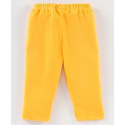 Babyhug Cotton Full Length Solid Color Lounge Pant - Yellow