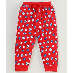 Babyhug Full Length Lounge Pant Ball Print Pack of 3 - Multicolor