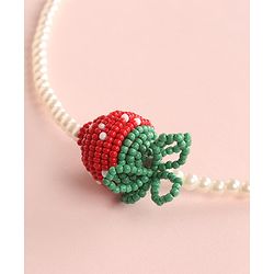 Babyhug Free Size Pearl Necklace with Bracelet Set Pack - Pink