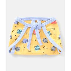 Babyhug Interlock Dyed Printed Cloth Nappies Extra Small Set of 5 - Multicolour