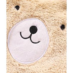 Babyhug Knit Full Sleeves Sweatshirt Puppy Face Design - Brown