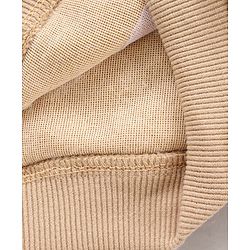 Babyhug Knit Full Sleeves Sweatshirt Puppy Face Design - Brown