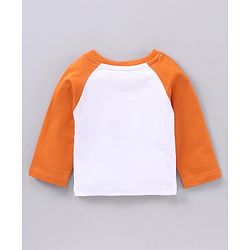 Babyhug Full Sleeves T-shirt Winnie the Pooh Print - Orange White