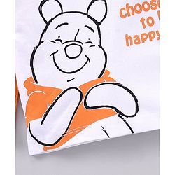 Babyhug Full Sleeves T-shirt Winnie the Pooh Print - Orange White