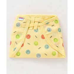 Babyhug Muslin Cotton Dyed Printed Cloth Nappies Extra Small Set of 5 - Multicolour