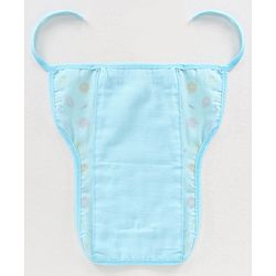 Babyhug Muslin Cotton Dyed Printed Cloth Nappies Extra Small Set of 5 - Multicolour