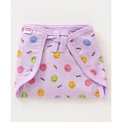 Babyhug Muslin Cotton Dyed Printed Cloth Nappies Extra Small Set of 12 - Multicolour