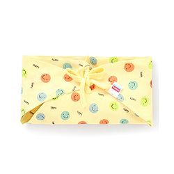 Babyhug Muslin Cloth Nappy Smiley Print Large Set Of 5 - Multicolor