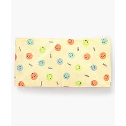 Babyhug Muslin Cloth Nappy Smiley Print Large Set Of 5 - Multicolor
