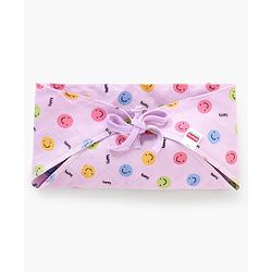 Babyhug Muslin Cloth Nappy Smiley Print Large Set Of 5 - Multicolor