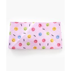 Babyhug Muslin Cloth Nappy Smiley Print Large Set Of 5 - Multicolor