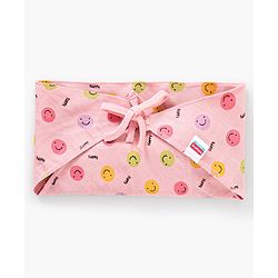 Babyhug Muslin Cloth Nappy Smiley Print Large Set Of 5 - Multicolor