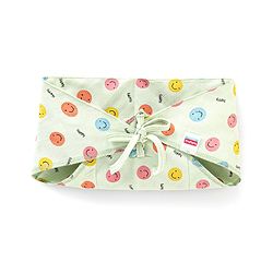 Babyhug Muslin Cloth Nappy Smiley Print Large Set Of 5 - Multicolor