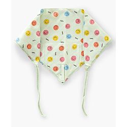 Babyhug Muslin Cloth Nappy Smiley Print Large Set Of 5 - Multicolor