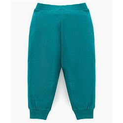 Babyhug Cotton Full Length Lounge Pant Text Print - Green