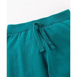 Babyhug Cotton Full Length Lounge Pant Text Print - Green