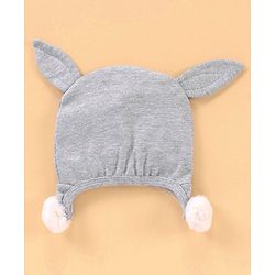 Babyhug Cap Bunny Design Grey - Diameter 14.5 cm