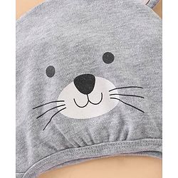 Babyhug Cap Bunny Design Grey - Diameter 14.5 cm