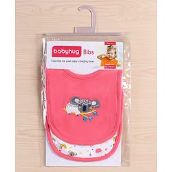 Babyhug Cotton Snap Buttons Closure Bear Print Pack of 2 - Blue & White