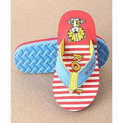 Cute Walk by Babyhug Flip Flops Tiger Print - Pink