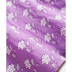 Babyhug Singlet Sleeves Ethnic Dress Floral Print - Lavender
