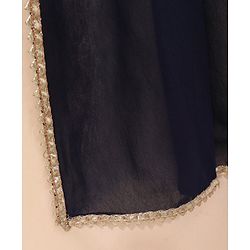 Babyhug Sleeveless Choli & Lehenga Set with Dupatta Thread Work - Blue