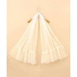 Babyhug Woven Sleeveless Choli & Lehenga with Dupatta Floral Thread Work & Sequin Detailing - Light Green & Pink