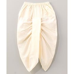Babyhug Full Sleeves Kurta And Dhoti Thread Embroidery - Green & White