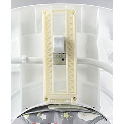 Babyhug Unicorn Foldable Baby Walker Cum Rocker With Parent Push Handle & Sun Shade - Grey