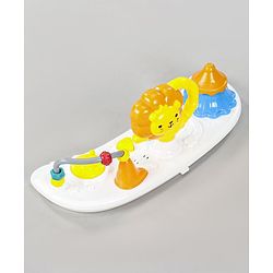 Babyhug Zest Musical Baby Walker With Adjustable Height  Toy Bar & Anti Fall Protection- Pink & White