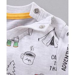 Babyhug Cotton Knit Full Sleeves T-Shirts Multi-Prints Pack of 3 - Multicolour
