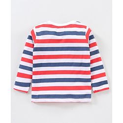 Babyhug Full Sleeves Tee Text Print Pack of 3 - Red White