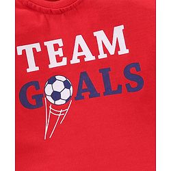 Babyhug Full Sleeves Tee Text Print Pack of 3 - Red White