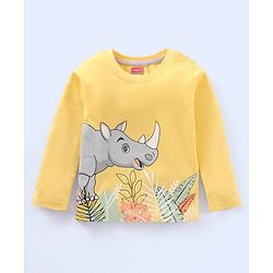 Babyhug Cotton Full Sleeves T-Shirts Animal Print Pack of 3 - Multicolour
