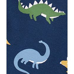 Babyhug Cotton Knit Full Sleeve Dino Print & Striped T-Shirt Pack of 3 - Multicolour