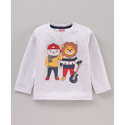 Babyhug Cotton Full Sleeves T-Shirt Stripes Print Pack of 3 - Multicolour