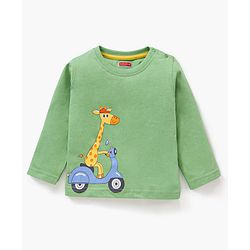 Babyhug Cotton Jersey Knit Full Sleeves T-Shirts Driving Cartoons Printed Pack of 5 - Multicolour