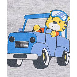 Babyhug Cotton Jersey Knit Full Sleeves T-Shirts Driving Cartoons Printed Pack of 5 - Multicolour